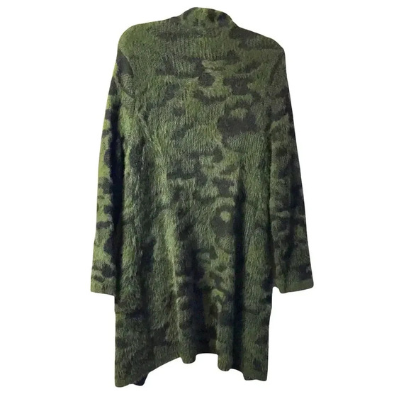 Cardigan by FATE size S green blk stretchy material - Picture 7 of 7